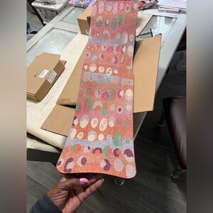 Colorful Patterned stair treads.